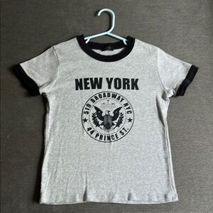 Gray New York Kids T-Shirt